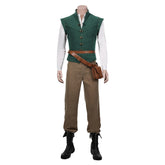 Tangled Vest Shirt Outfit Flynn Rider Halloween Carnival Suit Cosplay Costume